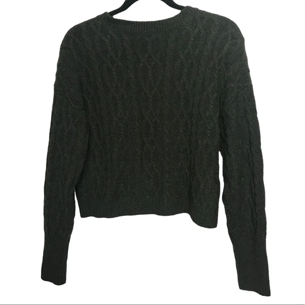 Wild Fable Green Knit Sweater Small